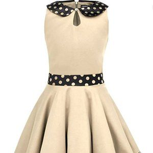 Kids 'Vintage Polka Dot 50's Girls Dress 🤍 NWT